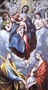 El Greco Madonna and child, and  Sta Martina and Sta Agnes Spain oil painting artist